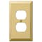 Amerelle Wall Plate, Number of Gangs: 1 Steel, Polished Brass Finish, Brass 163DBR - alternate 3